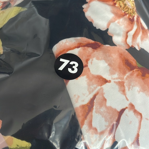 Floral Black Dress Maxi Wrap Neck Career Church - Picture 6 of 6